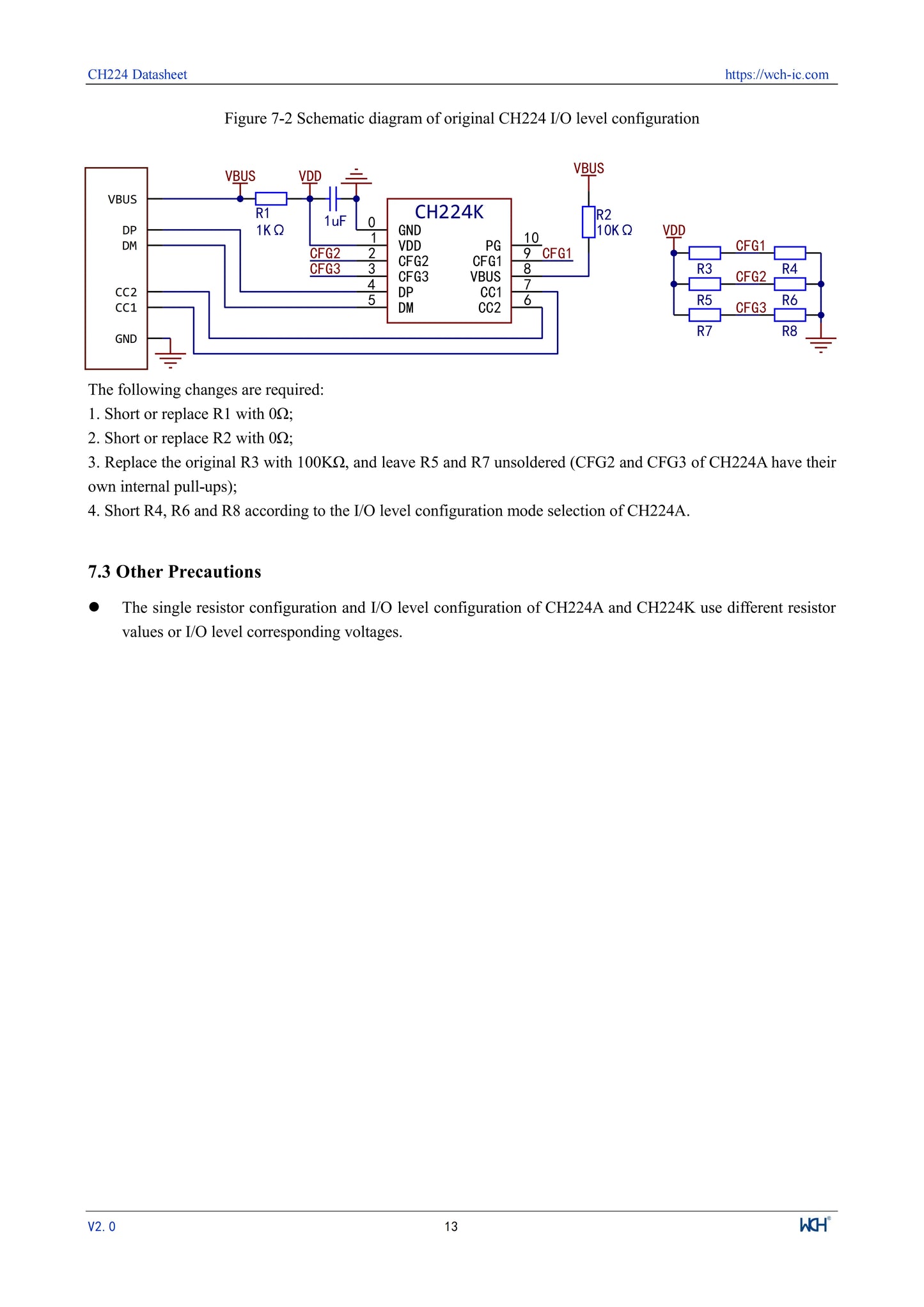 10Pcs/lot CH224 CH224A USB PD3.2 Fast Charging Protocol Receiver Chip