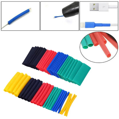 127/328/580pcs Heat Shrink Tube Tubing Insulation Shrinkable Tube Assortment Electronic Polyolefin Wire Cable Sleeve Kit
