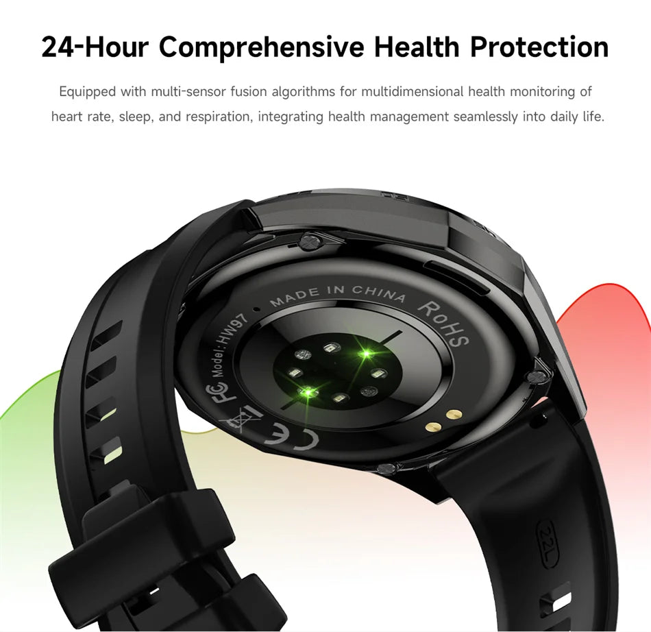 2026 New Watch 6 NFC Bluetooth Call Smart Watches Men GPS Tracking Sports Fitness IP68 Waterproof 1.53inch AMOLED Smartwatch