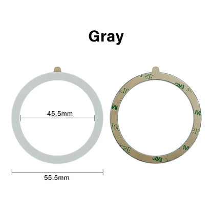1PCS Magsafe Colourful Silicone Magnetic Metal Ring Universal Sticker Support Wireless Charger Magnetic Patch Sheet for IPhone
