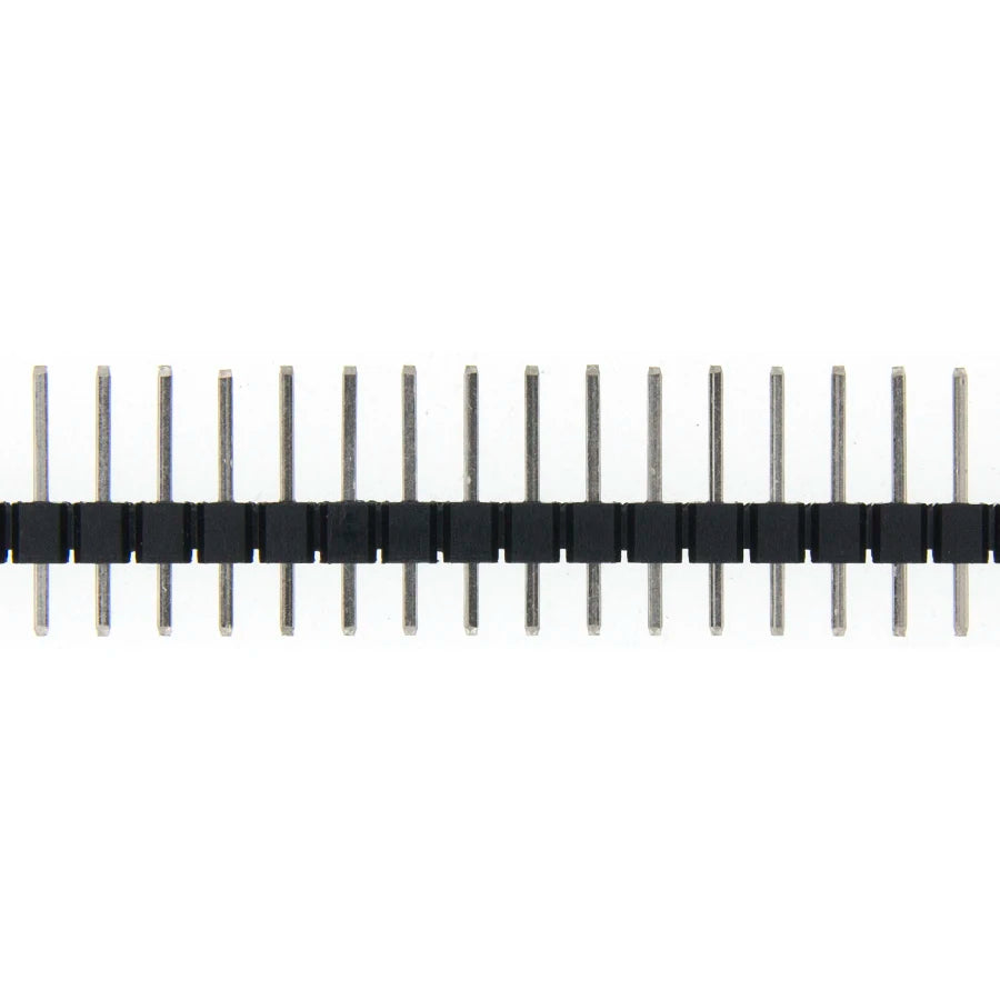10pcs 40 Pin 1x40 Single Row Male 2.54 Breakable Pin Header Connector Strip  Black