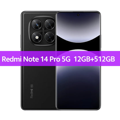 【Brand+】Xiaomi Redmi Note 14 Pro 5G Smartphone MediaTek Dimensity 7300-Ultra 200MP AI camera NFC 6.67"AMOLED display IP68