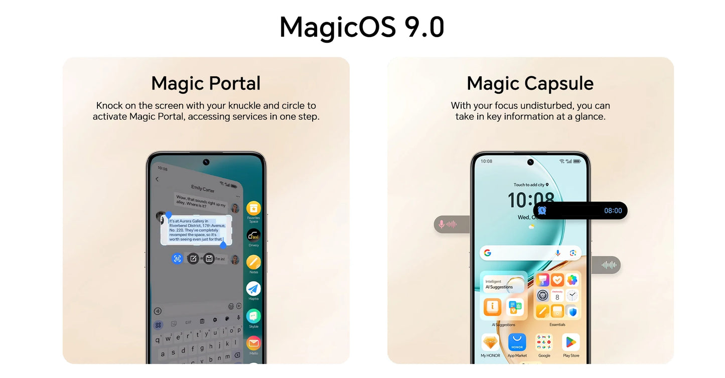 2025 New HONOR X7d 5G Smartphone Snapdragon 6s Gen 3 6.77'' TFT LCD Screen AI camera 6500mAh Supports 35W fast charging IP65