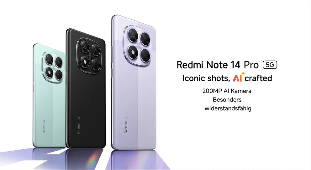 【Brand+】Xiaomi Redmi Note 14 Pro 5G Smartphone MediaTek Dimensity 7300-Ultra 200MP AI camera NFC 6.67"AMOLED display IP68