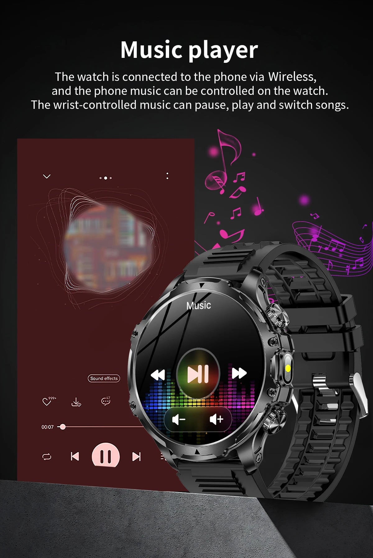 2025 New Men's Outdoor Sports Smart Watch 1.9