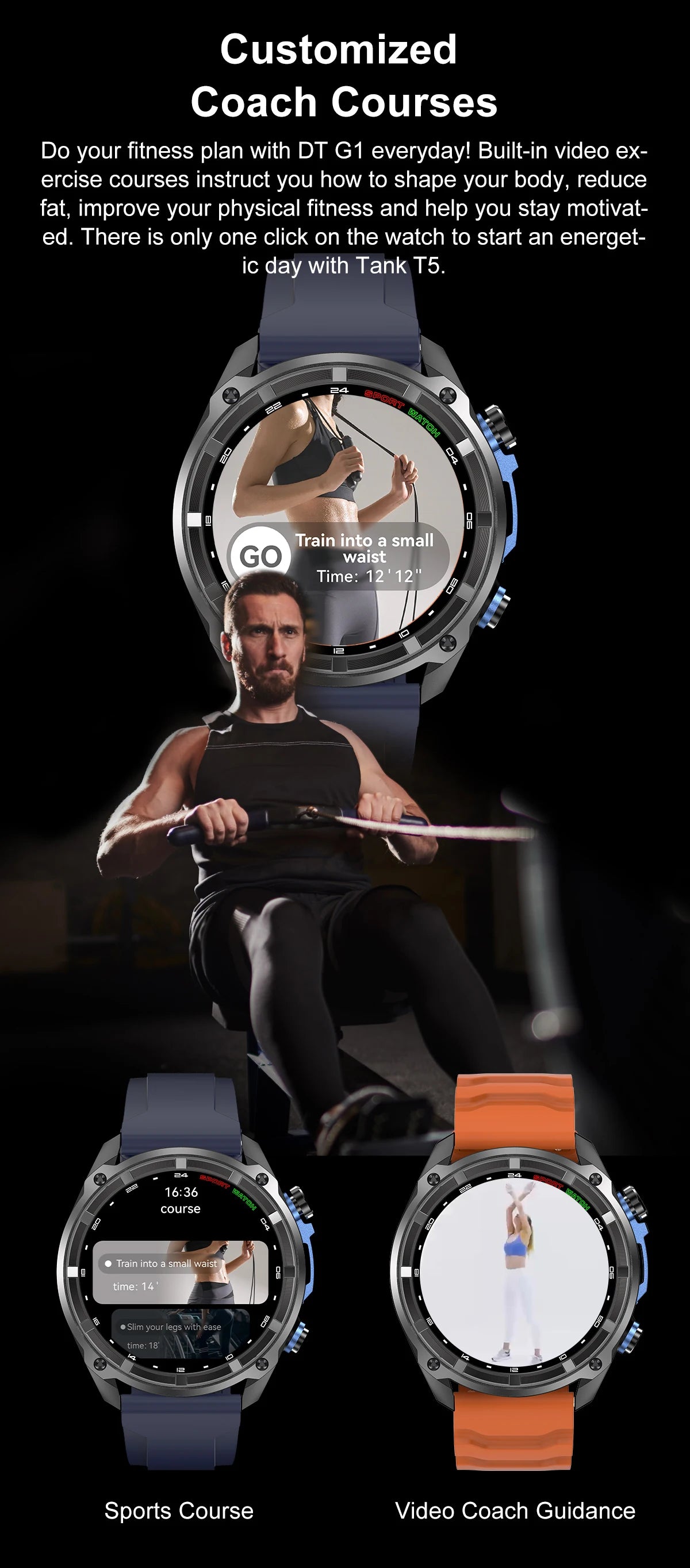 2025 New Military GPS Sports Smartwatches Men 5ATM Waterproof Fitness Tracker 4GB Memory Offline Maps 860Mah Battery Smart Watch