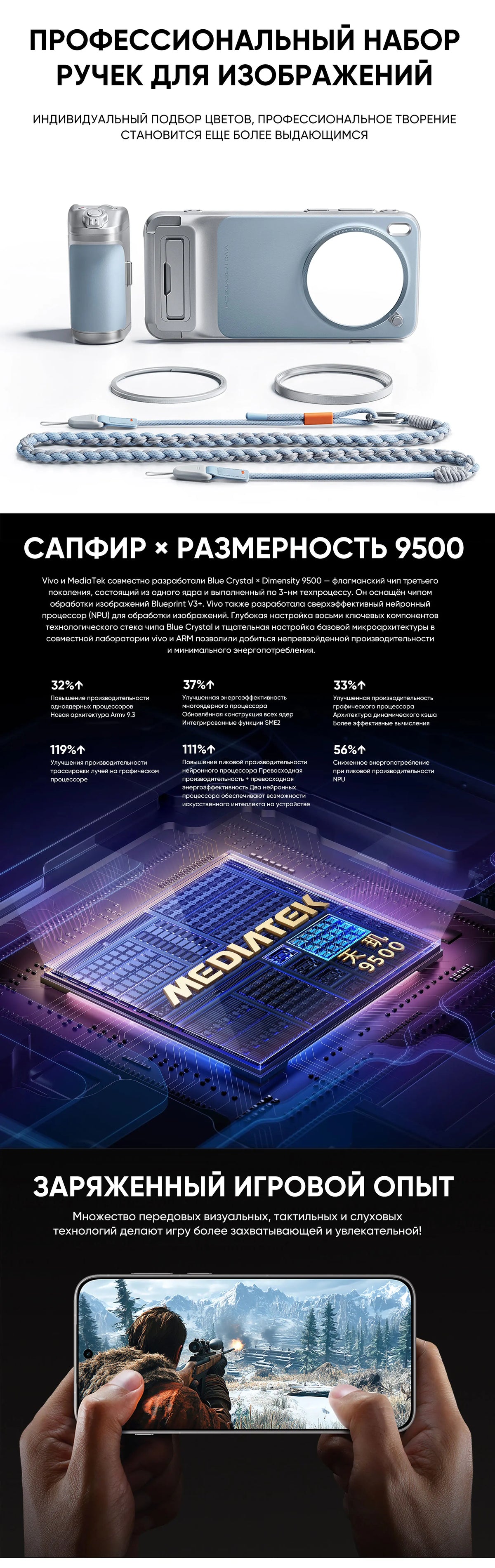 2025 New Vivo X300 Pro Chinese Version MediaTek Dimensity 9500 6.78'' 120Hz LTPO AMOLED Display 6510mAh Battery 90W SuperCharge