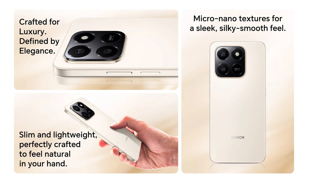 2025 New HONOR X7d 5G Smartphone Snapdragon 6s Gen 3 6.77'' TFT LCD Screen AI camera 6500mAh Supports 35W fast charging IP65