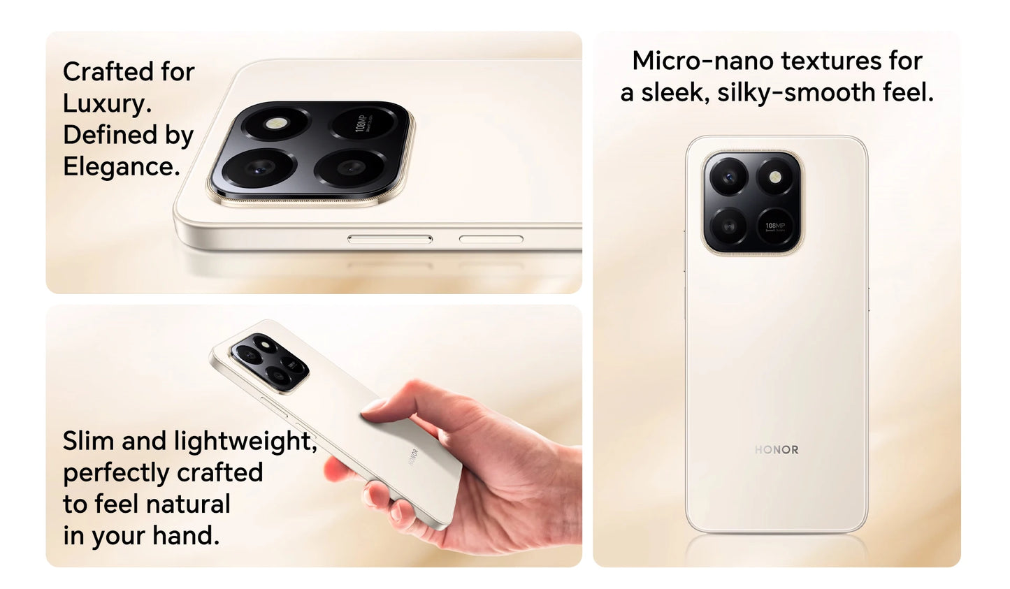 2025 New HONOR X7d 5G Smartphone Snapdragon 6s Gen 3 6.77'' TFT LCD Screen AI camera 6500mAh Supports 35W fast charging IP65