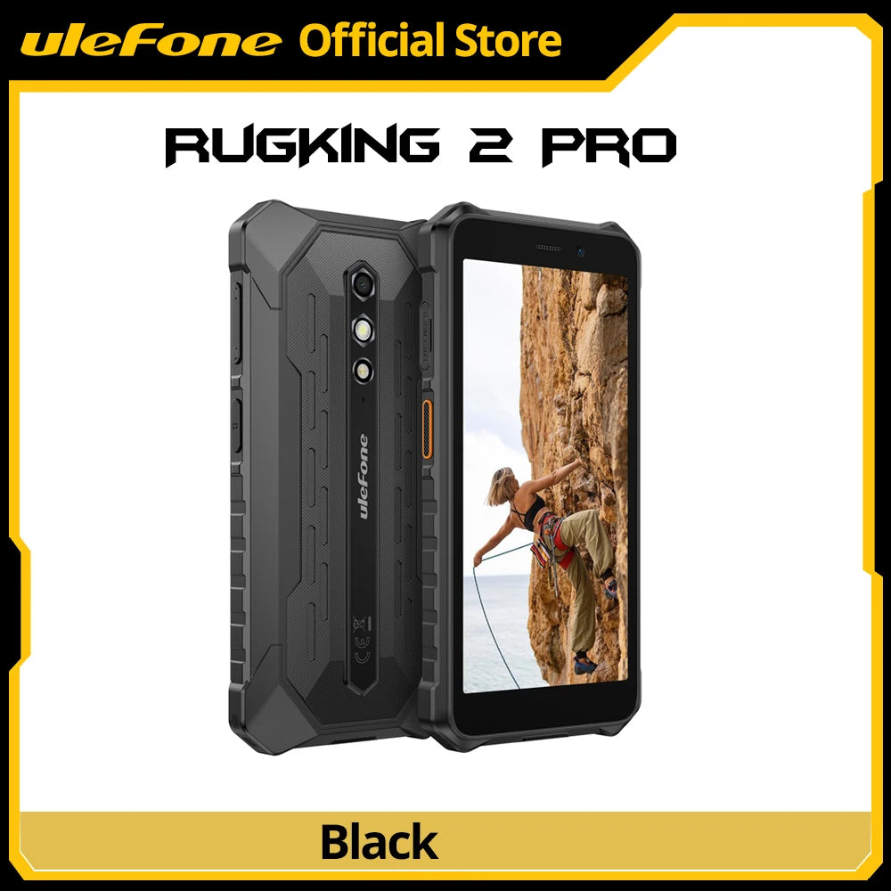 【World Premiere】Ulefone RugKing 2 Pro AI Rugged Phone Android 15 4G 128GB ROM Waterproof Smartphone NFC 5.45"4G  Global 4550mA