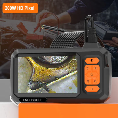 1-100m Cable Endoscope Camera With 4.3'' IPS Screen Split Design 8mm Waterproof Borescope Inspection Pipe Car Engine Sewer 2600m