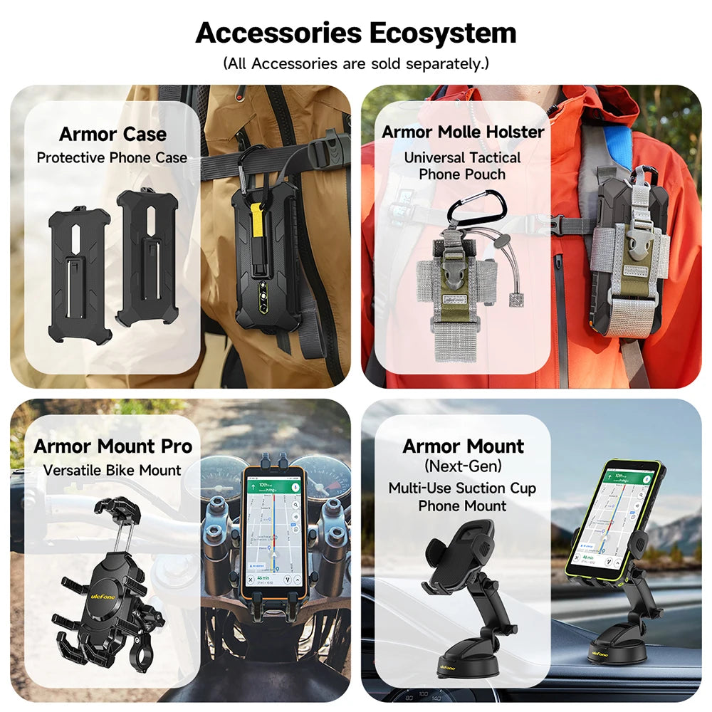 【World Premiere】Ulefone RugKing 2 Pro AI Rugged Phone Android 15 4G 128GB ROM Waterproof Smartphone NFC 5.45