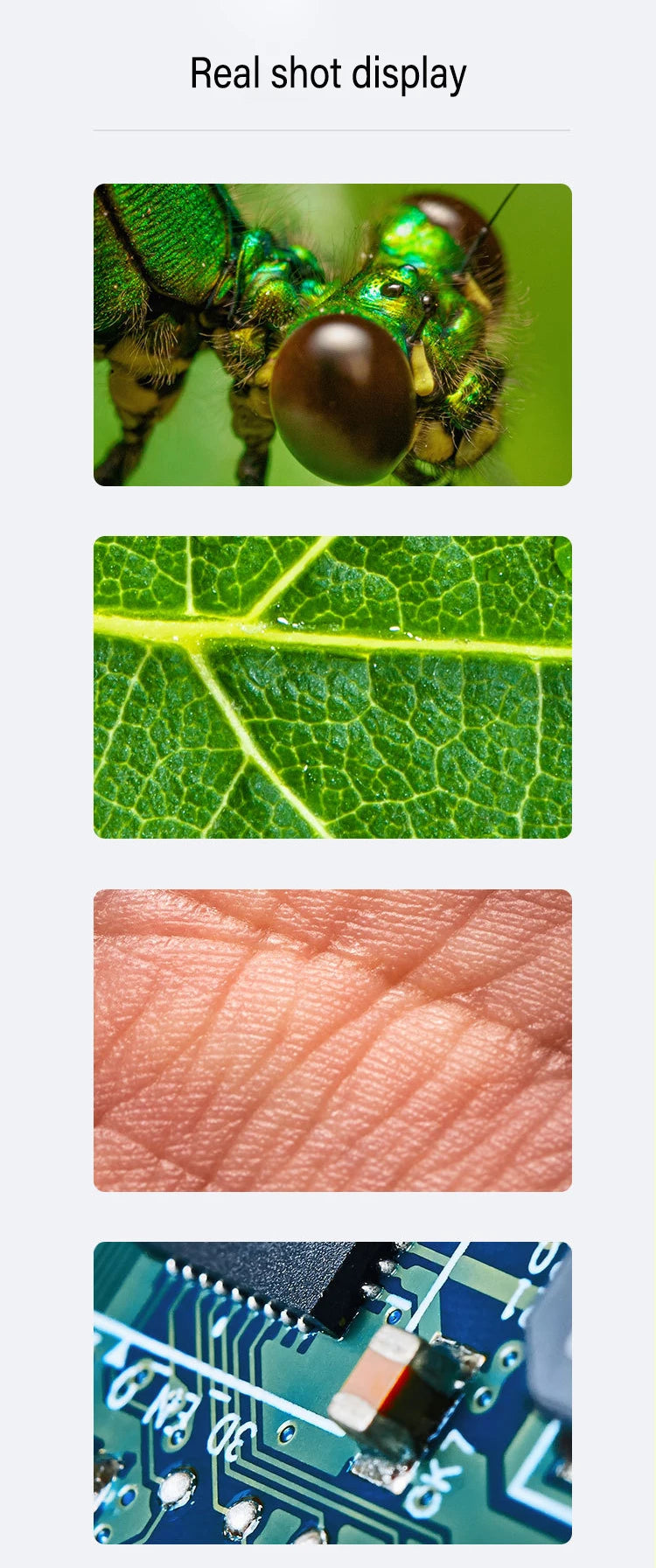 1600X 3in 1 Digital Microscope Camera with 8LEDs Portable Electronic Microscope For Soldering Cell Phone Repair LED Magnifier