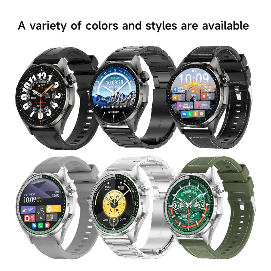 2026 New Watch 6 NFC Bluetooth Call Smart Watches Men GPS Tracking Sports Fitness IP68 Waterproof 1.53inch AMOLED Smartwatch