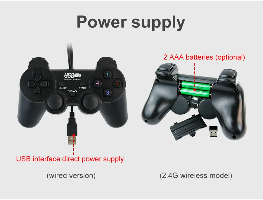 Yahboom PS2 Wired USB Wireless Game Controller Handle for ROS ROS2 Jetson Nano and Raspberry Pi Robots Kit Remote Control APP