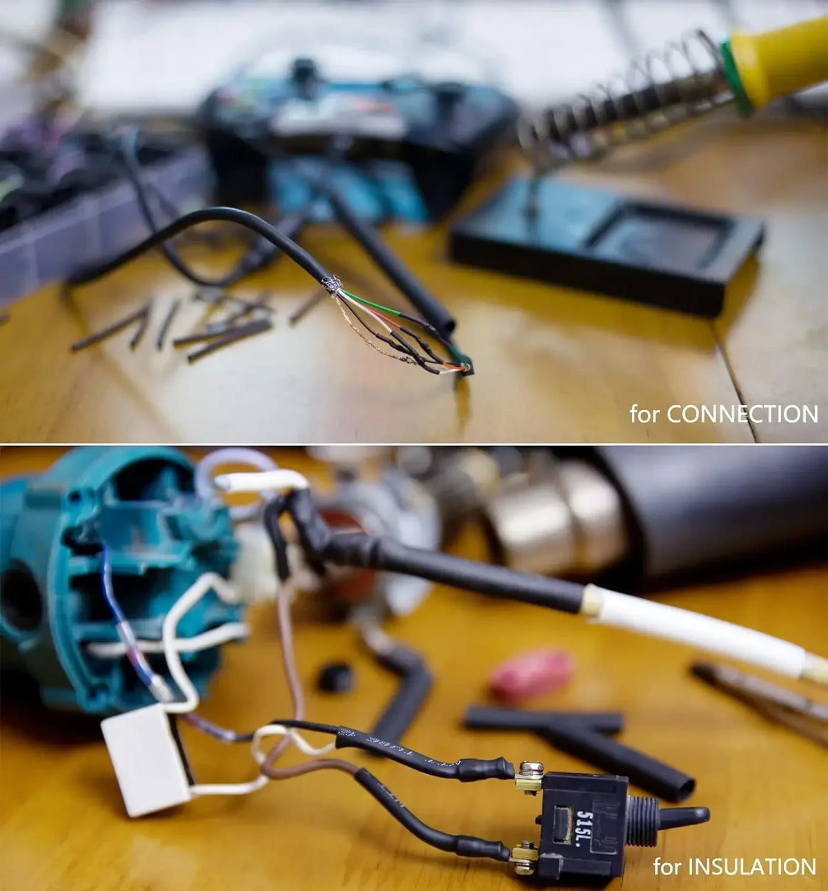 1600/127pcs Heat-shrink Tubing Thermoresistant Tube Heat Shrink Wrapping Kit Electrical Connection Wire Insulation Sleeving