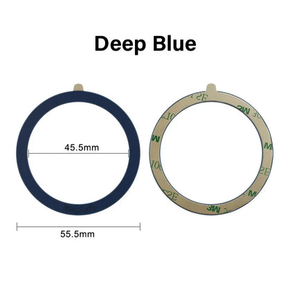 1PCS Magsafe Colourful Silicone Magnetic Metal Ring Universal Sticker Support Wireless Charger Magnetic Patch Sheet for IPhone