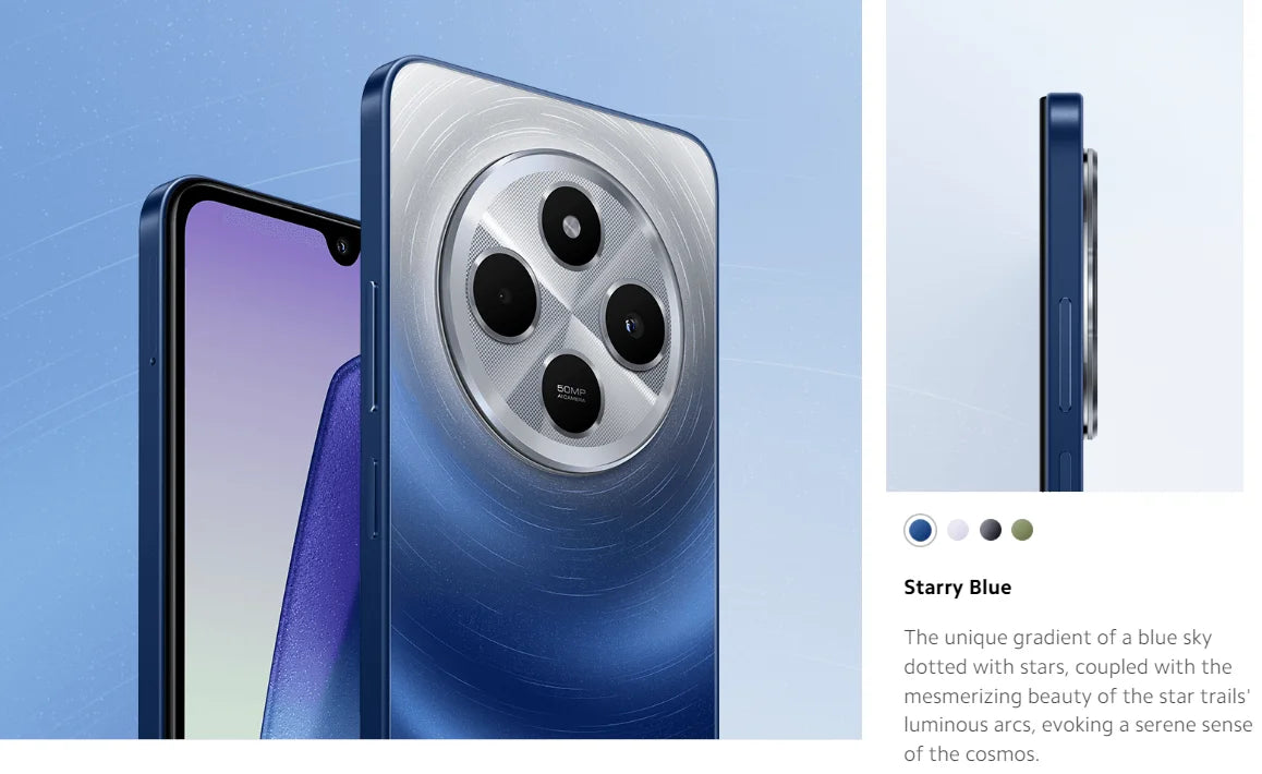 Xiaomi Redmi 14C Smartphone Immersion 6.88'' 120Hz Display 50MP AI Dual Camera Massive 5160mAh Battery