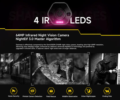 【World Premiere】Ulefone Armor 30 Pro 5G Rugged Phone Android 14 Smartphone 6.9" 120Hz 32GB+512GB 12800mAh Night Camera 64MP NFC