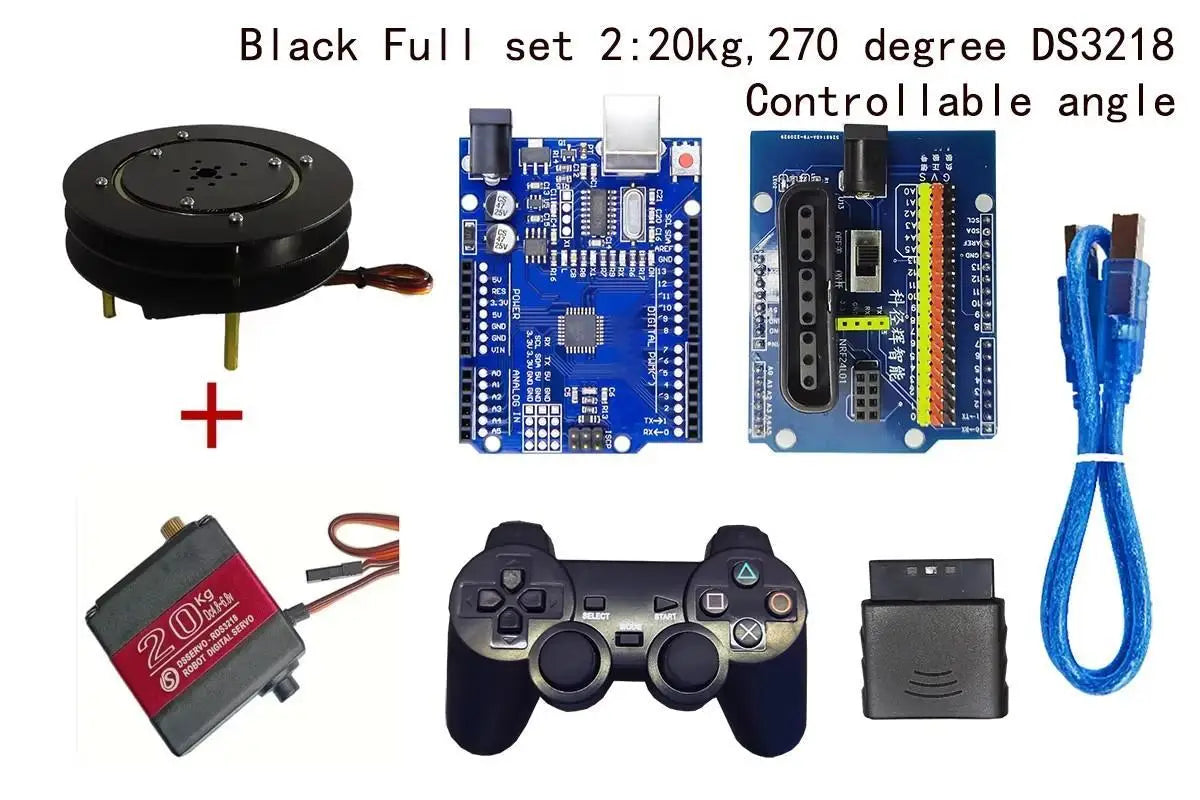 1 DOF Robot Rotating Base Manipulator with MG996 Metal Mechanical Rotate Platform Base For Arduino Robot Programmable DIY Kit