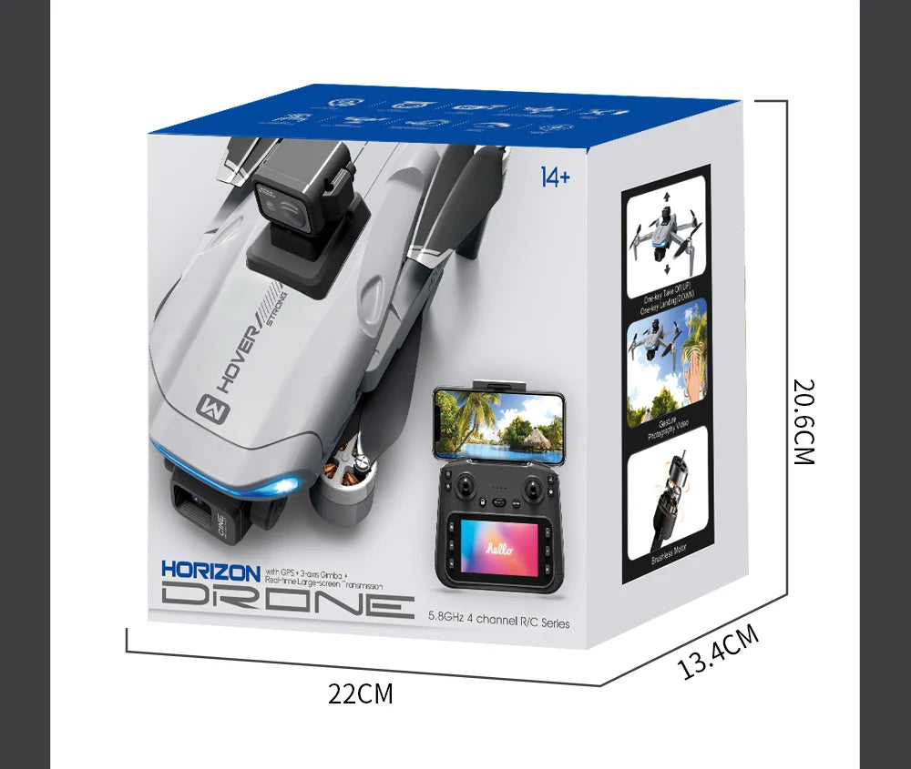 X40 GPS Drone Professional 4K Camera 3-axis gimbal Aerial Optional Obstacle Avoidance Brushless 5G WIFI FPV RC Quadcopter Toys