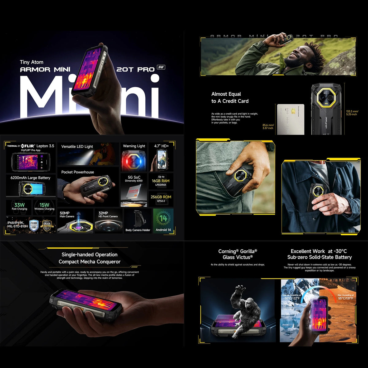 【World Premiere】Ulefone Armor Mini 20T Pro 5G  4.7