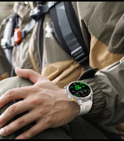 2026 New Military 1100mAh Battery Outdoor Sports SmartWatch Men Compass Flashlight GPS trackr 10ATM Waterproof Fitness Bracelet