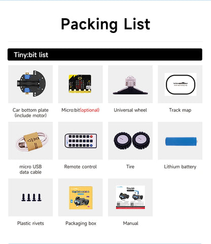 Yahboom Microbit Car Programmable Toys Coding Robotics for Microbit V2 V1 with Battery CE RoHS For STEM Education Microbit Robot