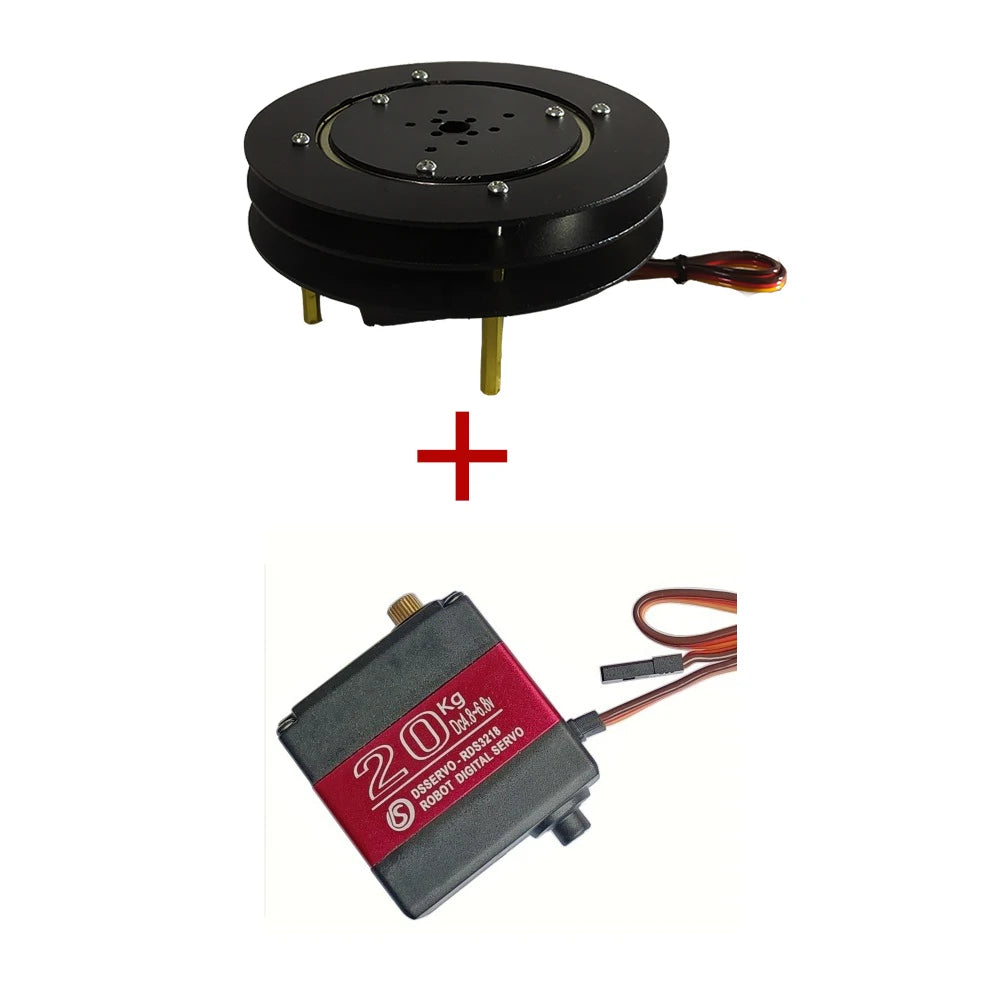 1 DOF Robot Rotating Base Manipulator with MG996 Metal Mechanical Rotate Platform Base For Arduino Robot Programmable DIY Kit