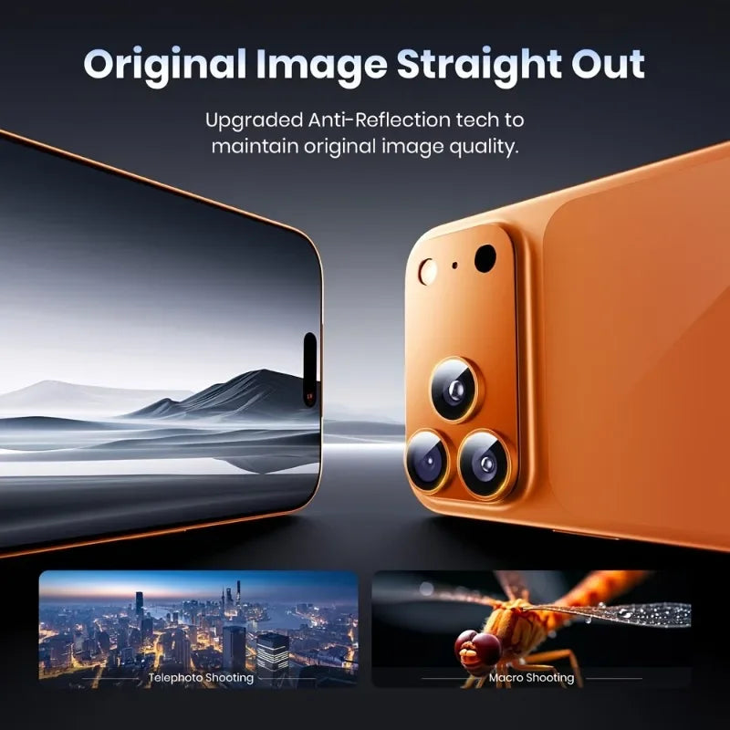 1pc Protective Film for iPhone 17 Pro Max/iPhone 17 Pro/17 Air Full Coverage Ultra-Thin Camera Lens Protector Metal Frame