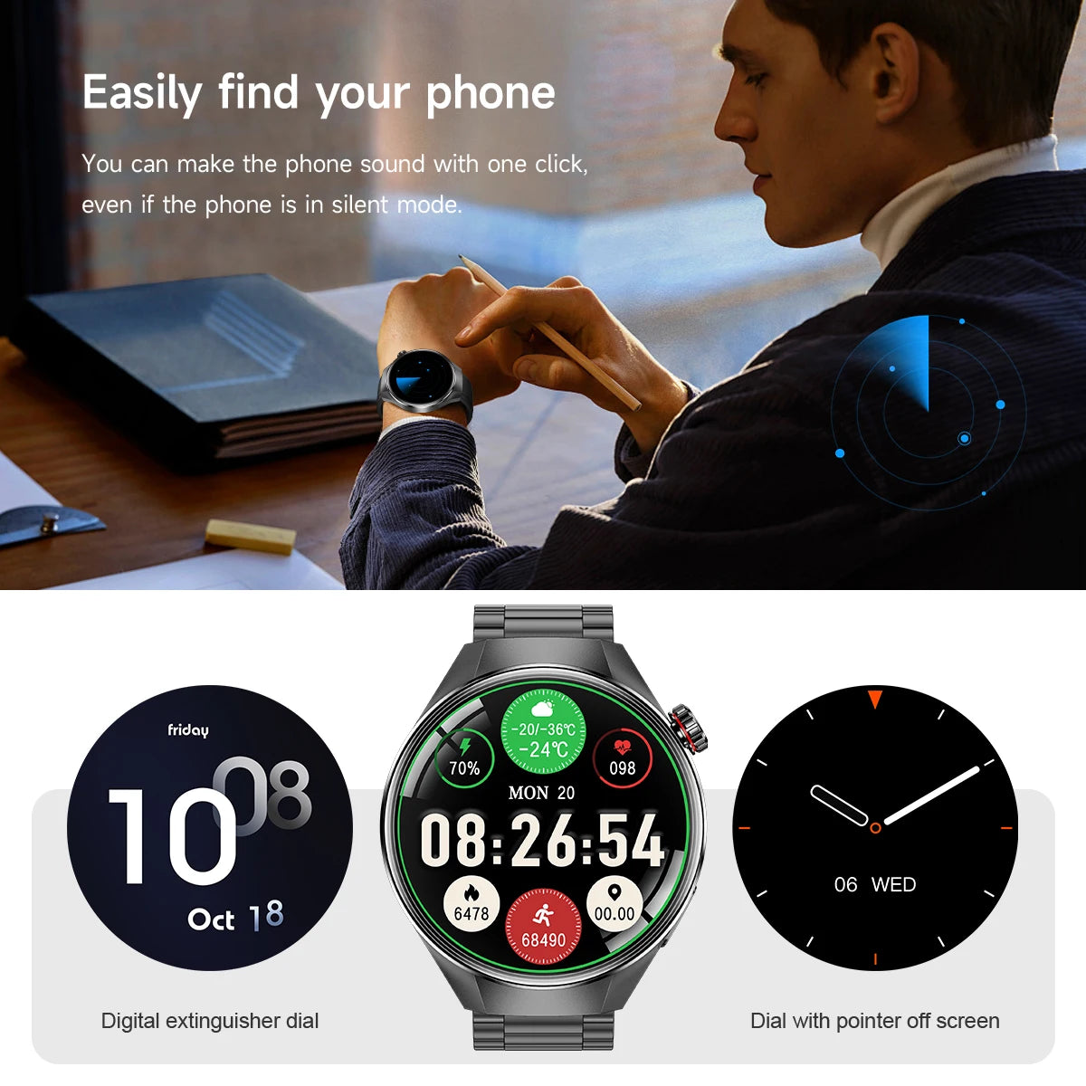 2025 New Originl Watch G5 PlUS Smart Watch 1.75"HD AMOLED Screen GPS track Heart Rate Bluetooth Call Compass Smartwatch for Men