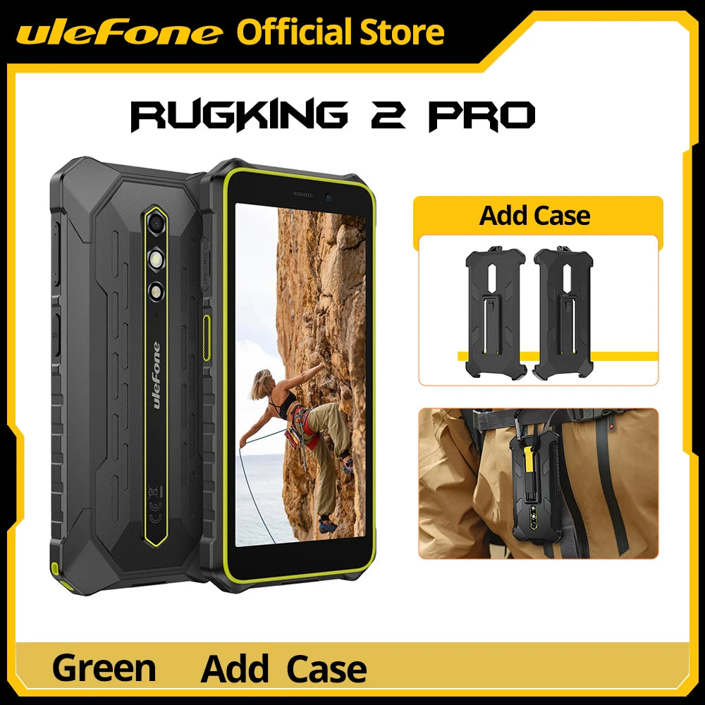 【World Premiere】Ulefone RugKing 2 Pro AI Rugged Phone Android 15 4G 128GB ROM Waterproof Smartphone NFC 5.45