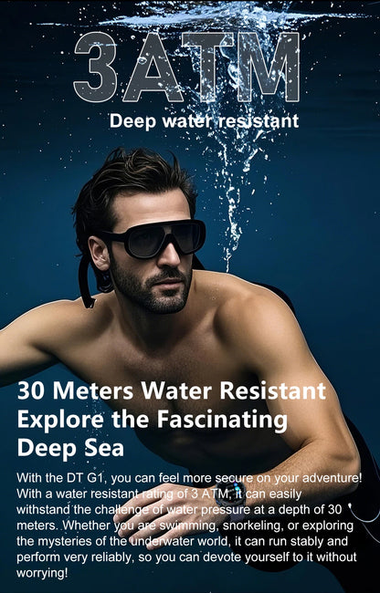 2025 New Military GPS Sports Smartwatches Men 5ATM Waterproof Fitness Tracker 4GB Memory Offline Maps 860Mah Battery Smart Watch