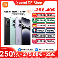 【Brand+】Xiaomi Redmi Note 14 Pro 5G Smartphone MediaTek Dimensity 7300-Ultra 200MP AI camera NFC 6.67"AMOLED display IP68