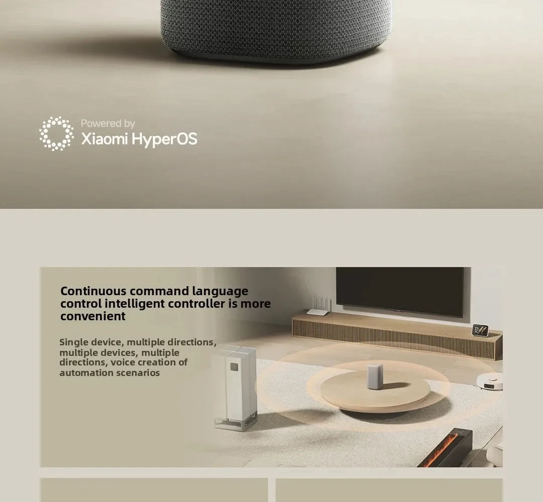 Xiaomi Smart Speaker Bluetooth 5.3 AI Super Xiaoai Intelligence Sound Voice Control Mesh2.0 Wi-Fi 2.4GHz/5GHz with Mi Home APP