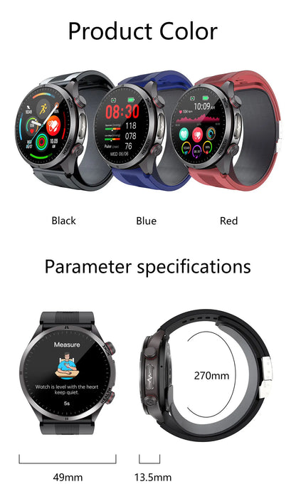 2026 New Upgrade Air Pump Blood Pressure Accurate Measure SmartWatch ECG Micro Physical Examination NFC Airbag Smart Watches Man