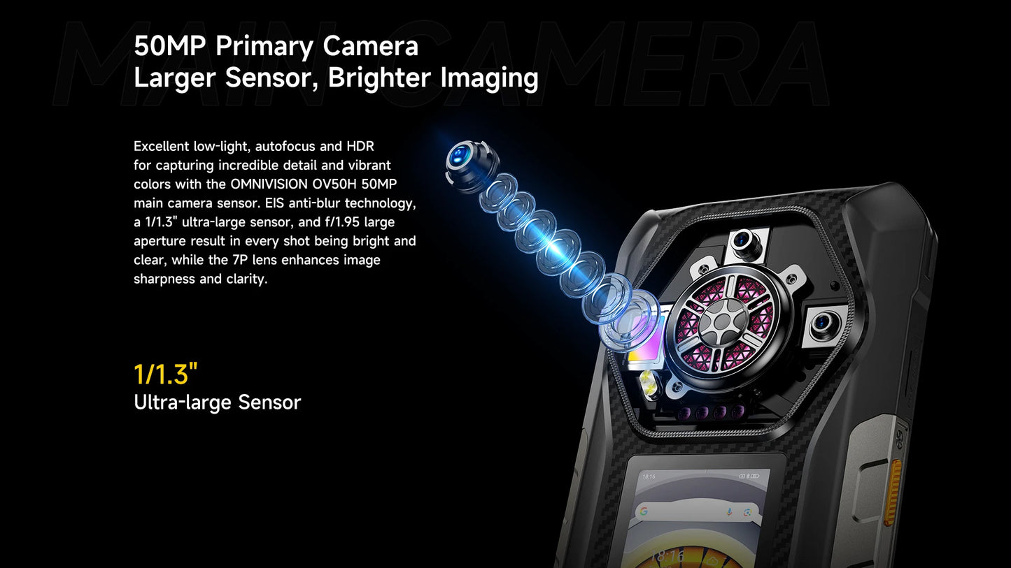 【World Premiere】Ulefone Armor 30 Pro 5G Rugged Phone Android 14 Smartphone 6.9" 120Hz 32GB+512GB 12800mAh Night Camera 64MP NFC