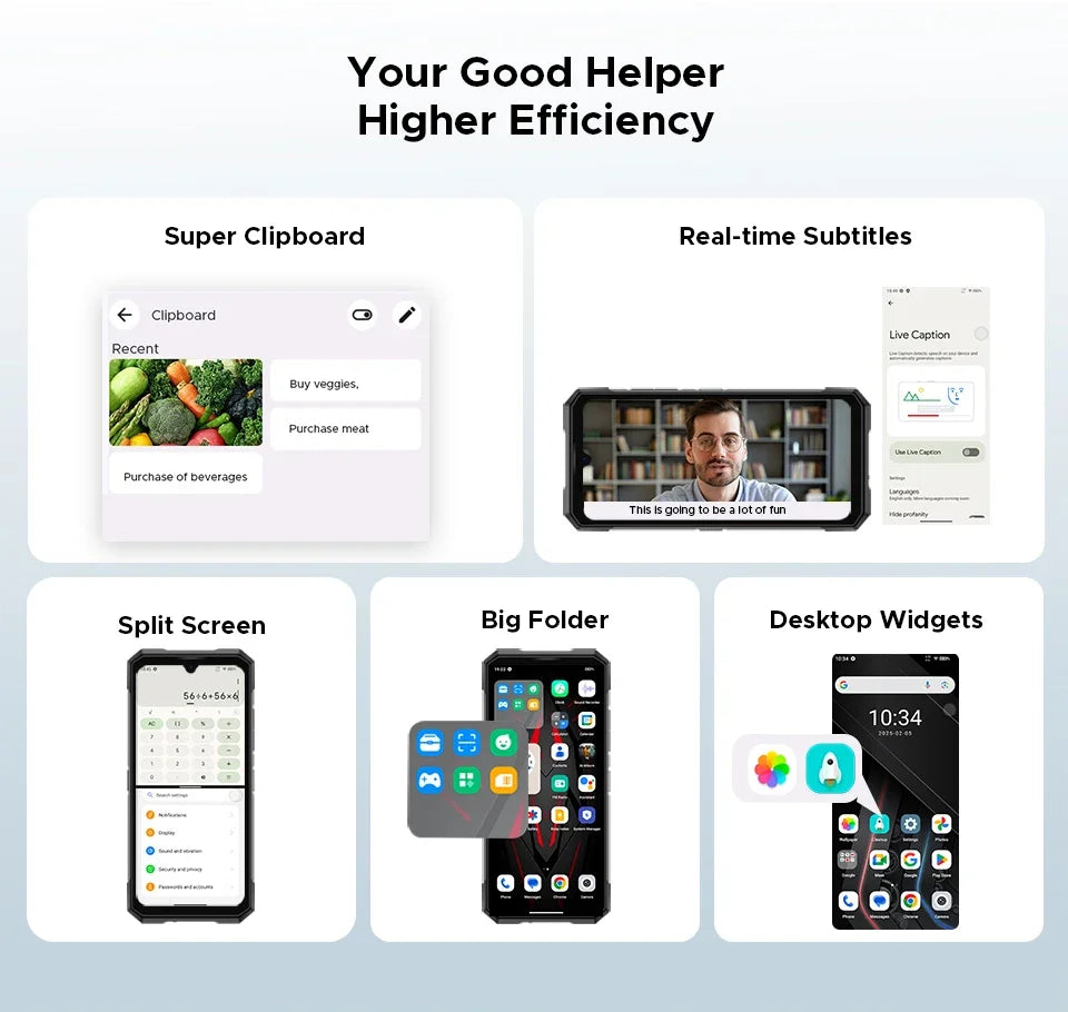 World Premiere DOOGEE S200 Plus 5G AI Rugged Phone Dimensity 7300 1.32" Rear Display 12+512GB 6.72'' 10100mAh Battery Smartphone