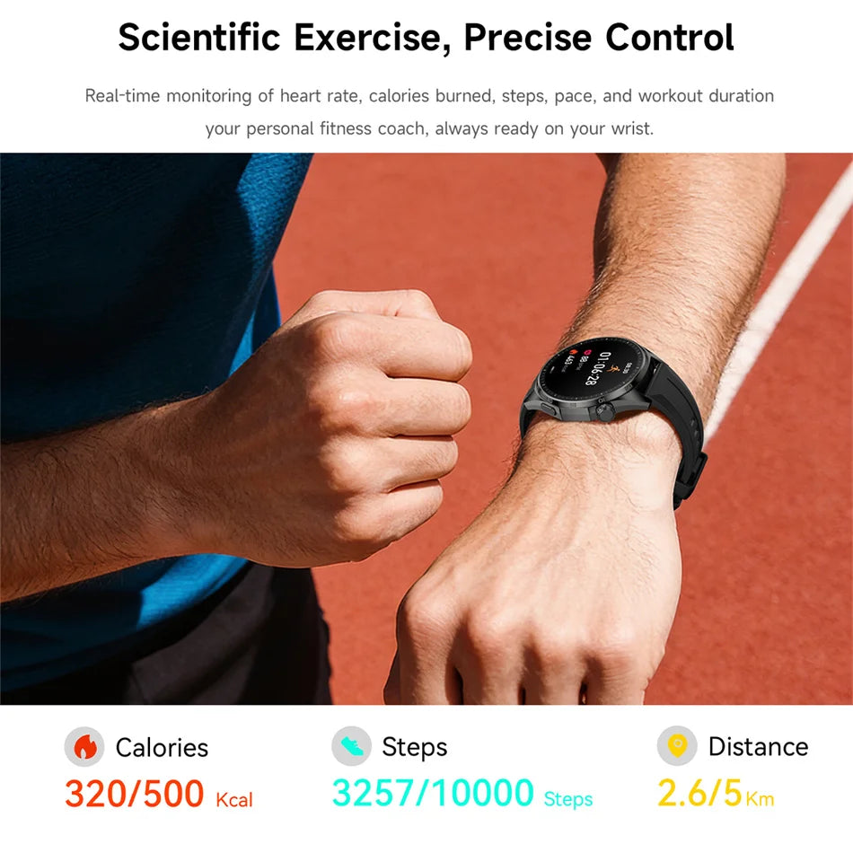 2026 New Watch 6 NFC Bluetooth Call Smart Watches Men GPS Tracking Sports Fitness IP68 Waterproof 1.53inch AMOLED Smartwatch