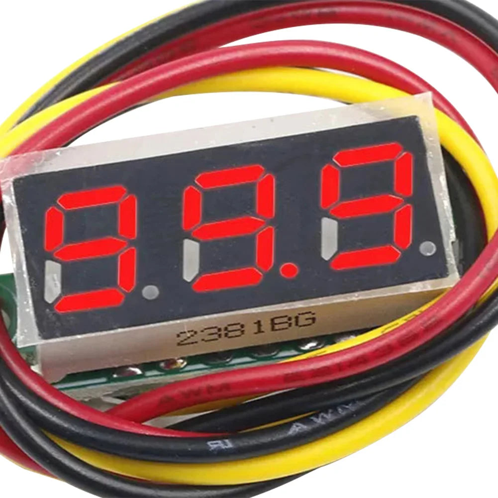 1-10PCS 3 Wires Digital Voltmeter DC 0-100V 0.28 Inch Digital DC Voltage Meter Head Voltage Tester Accurate Pressure Measurement