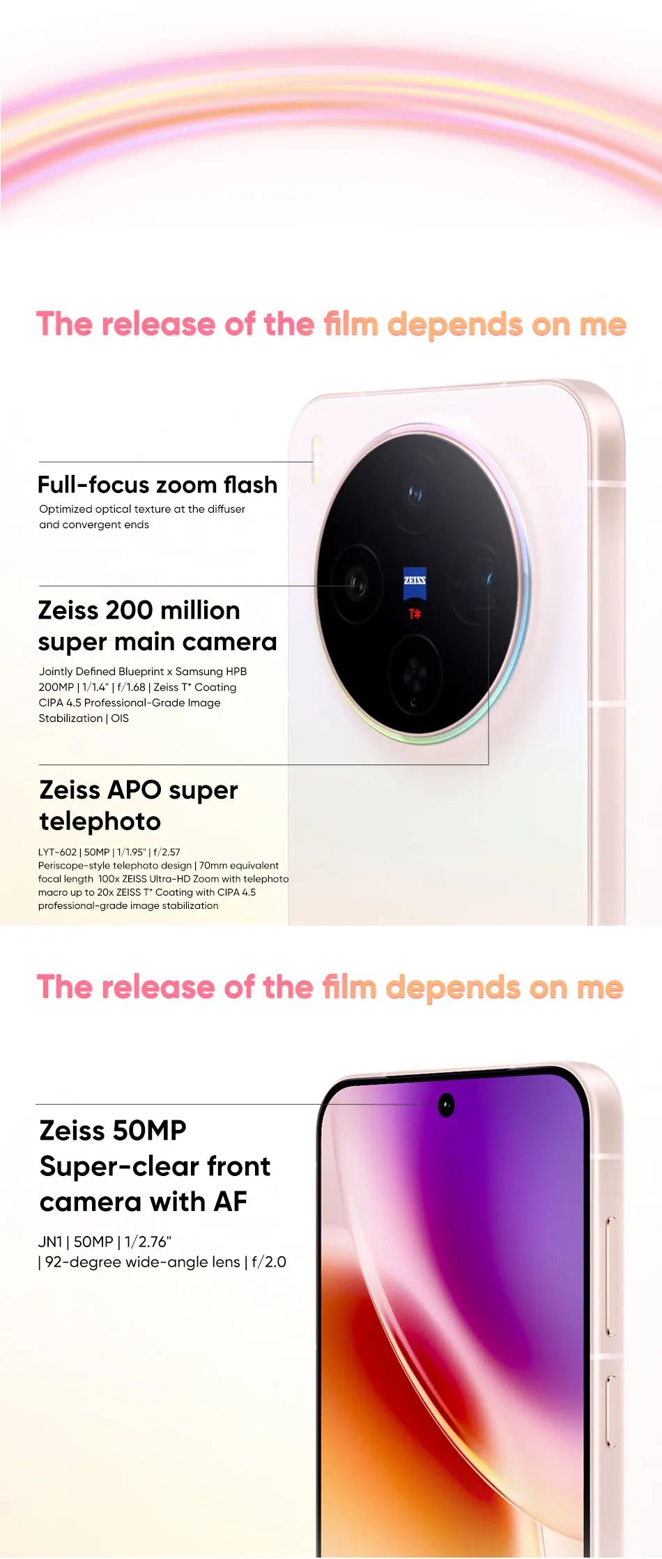 2025 New VIVO X300 Chinese Version Smartphone MediaTek Dimensity 9500 6.31'' 120Hz AMOLED Screen 6040mAh Battery Support NFC