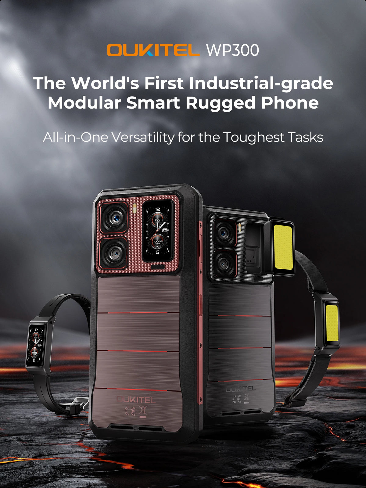 2025 NEW Oukitel WP300 Rugged Phone 6.78