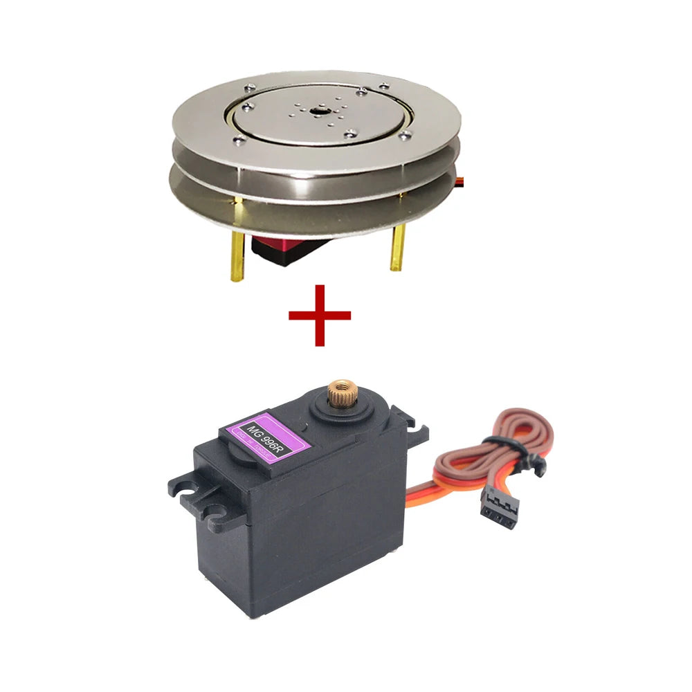 1 DOF Robot Rotating Base Manipulator with MG996 Metal Mechanical Rotate Platform Base For Arduino Robot Programmable DIY Kit