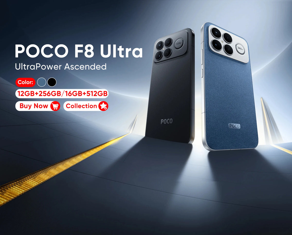 2025 New POCO F8 Ultra Global Version 5G Smartphone Snapdragon 8 Elite Gen 5 6.9
