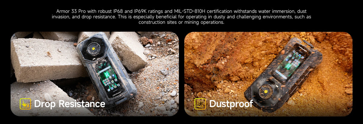 【World Premiere】Ulefone Armor 33 Pro 5G Rugged Phone 25500 mAh 512GB ROM 120Hz 6.59”3.4