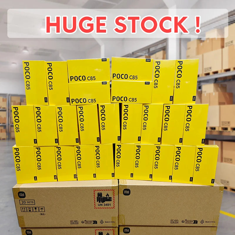 【World Premiere】POCO C85 Global Version Smartphone 128/256GB Helio G81-Ultra 6000mAh battery 6.9" display 50MP Camera 33W NFC