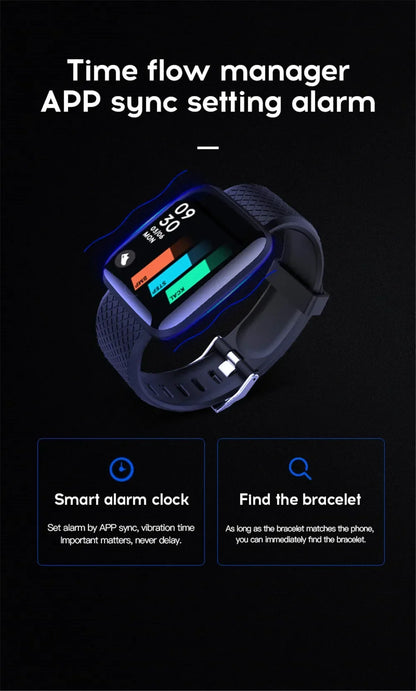 116plus Smart Watch Men Women Bluetooth Connected Phone Music Fitness Multifunctional Sports Bracelet Sleep Monitor Smartwatchs