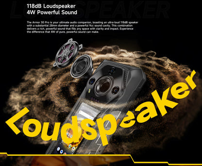 【World Premiere】Ulefone Armor 30 Pro 5G Rugged Phone Android 14 Smartphone 6.9" 120Hz 32GB+512GB 12800mAh Night Camera 64MP NFC