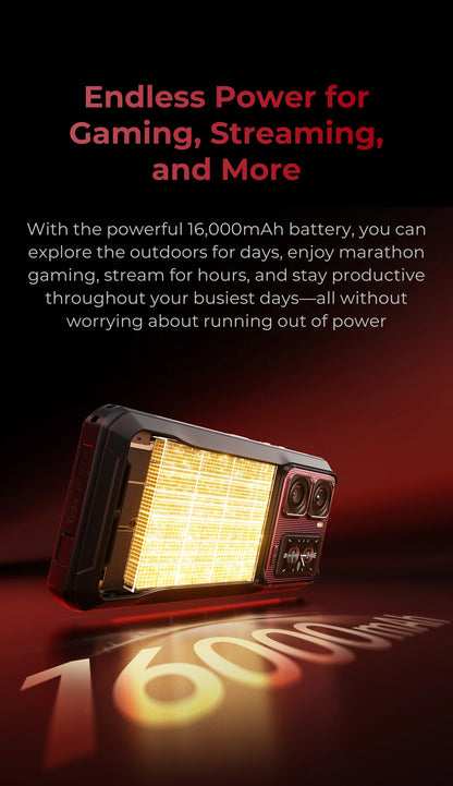 2025 NEW Oukitel WP300 Rugged Phone 6.78" FHD 120Hz Telephone Portable 36GB (12+24) GB+512GB 16000mAh Smartphone 5G Android 15