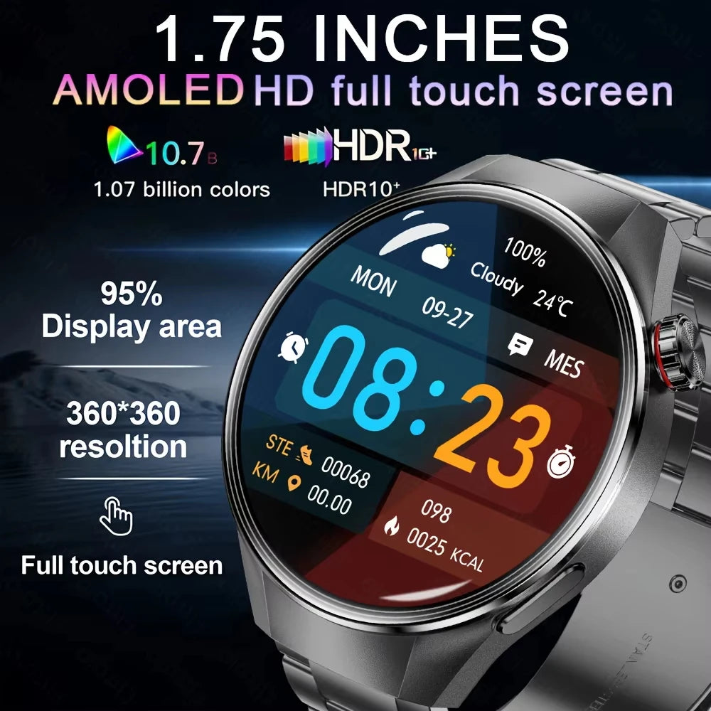 2025 New Originl Watch G5 PlUS Smart Watch 1.75"HD AMOLED Screen GPS track Heart Rate Bluetooth Call Compass Smartwatch for Men